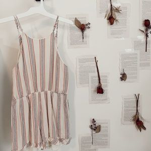 everly red and white romper